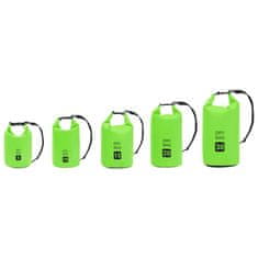 Vidaxl Torba Dry Bag zelena 15 L PVC