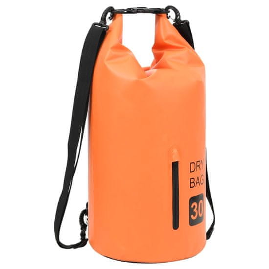 shumee Torba Dry Bag z zadrgo oranžna 30 L PVC