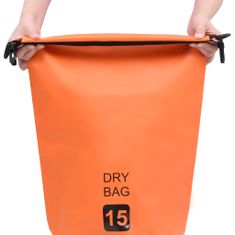 shumee Torba Dry Bag oranžna 15 L PVC