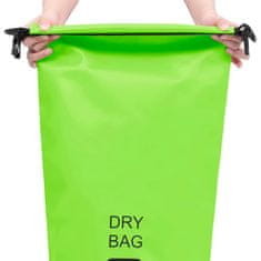 Vidaxl Torba Dry Bag zelena 20 L PVC