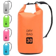 Vidaxl Torba Dry Bag oranžna 30 L PVC