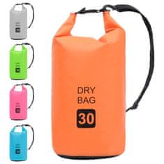 Greatstore Torba Dry Bag oranžna 30 L PVC