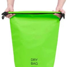 Vidaxl Torba Dry Bag zelena 10 L PVC