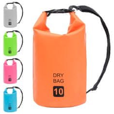 Vidaxl Torba Dry Bag oranžna 10 L PVC