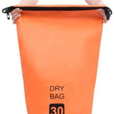 Vidaxl Torba Dry Bag oranžna 30 L PVC