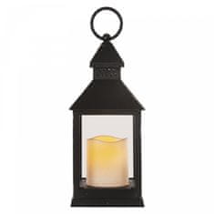 Emos LED dekoracija - lanterna antik črna, 3xAAA, utripajoča