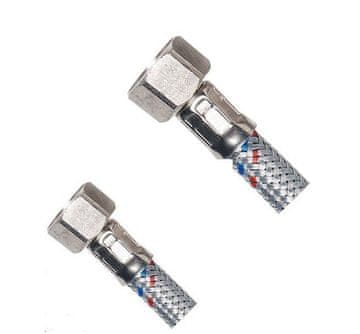 AQUALINE Nosilna pletena cev iz nerjavečega jekla, 3/8"x1/2", 40 cm