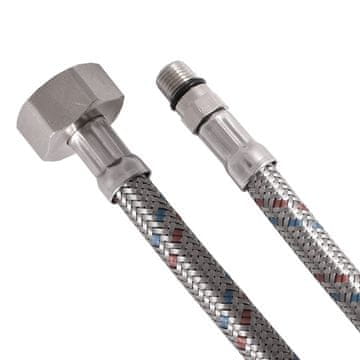 AQUALINE Geberit fleksibilna nerezova cev M10x1/2", 60 cm, za splakovalnike