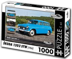 RETRO-AUTA© Puzzle št. 65 Škoda 1202 STW (1966) 1000 kosov