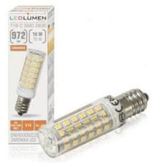 LEDlumen LED žarnica - sijalka E14 T18 10W mini toplo bela 3000K