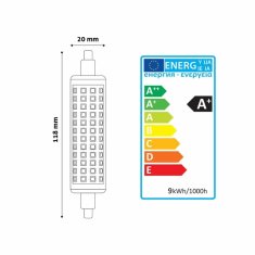 Avide LED sijalka R7S 9W 20x118mm nevtralno bela4000K