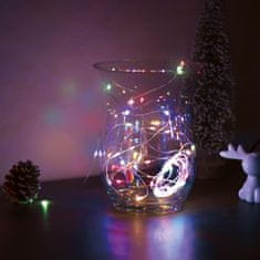 Family Christmas 5m božično - novoletne micro LED lučke na baterije 3 x AA večbarvne