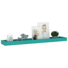 Vidaxl Stenske police Loggia 2 kosa modre 80x15x4 cm MDF