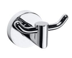 SAPHO Kromiran Dvojni Kavelj X-ROUND SAPHO 55x190x135 mm