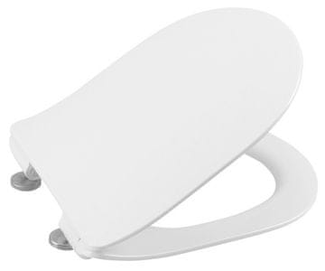 SAPHO SLIM Mehko Zapiranje WC sedež, bele barve, Easy Take odstranljiva funkcija