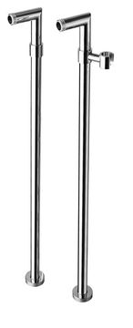 SAPHO Elegantna talna povezava za kad, kromirana končna obdelava