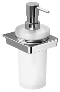 SAPHO ZEN Luksuzni Dozirnik Mila 250ml, Mlečno Steklo s Kromirano Eleganco