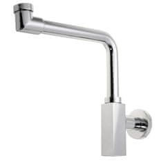 Omp Tea Kompakten kromiran sifon za umivalnik QUASAR 5/4", 32mm odtok, prihranek prostora