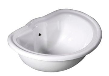 KERASAN Keramično umivalno korito Retro - vgradno, 50x41cm, belo