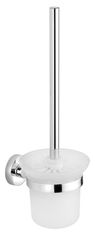 AQUALINE AQUALINE Visoka kakovost WC ščetka, krom, z mlečnim steklom