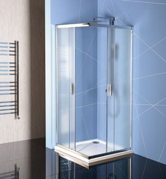 POLYSAN Bruckner Sieger Kvadratna Steklena Tuš Stena 900x900mm - Model Brick