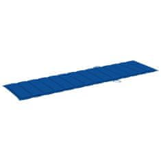 Vidaxl Blazina za ležalnik kraljevsko modra 200x50x3 cm oxford tkanina