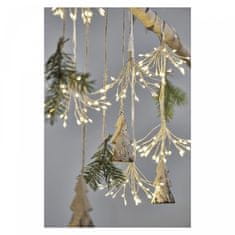 Emos LED svetlobna veriga, svetleče cvetlice, nano, 2,35 m, notranja, topla bela, časovnik