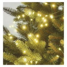 Emos LED svetlobna veriga, svetleče cvetlice, nano, 8 m, notranja, topla bela, časovnik