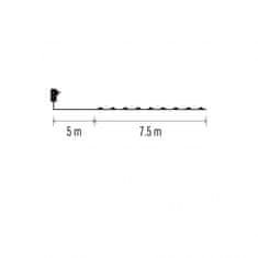 Emos 75 LED nano veriga s časovnikom, 7,5 m, IP44, topla bela, s časovnikom, zelena