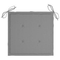 Vidaxl Blazine za vrtne stole 6 kosov sive 40x40x4 cm oxford tkanina