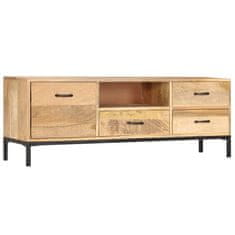 Vidaxl TV omarica iz trdnega mangovega lesa 130x30x45 cm
