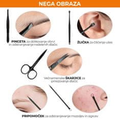VivoVita Body Care Kit – Set za manikuro, pedikuro in nego obraza (16-delni), rjava