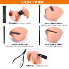 VivoVita Body Care Kit – Set za manikuro, pedikuro in nego obraza (16-delni), rjava