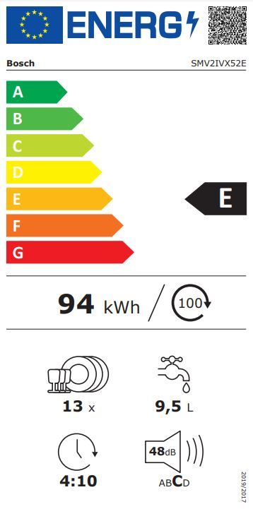 Bosch SMV2IVX52E vgradni pomivalni stroj