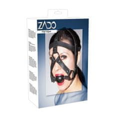Zado Usnjena maska in plastični gag "Zado Fetish" (R2020041)