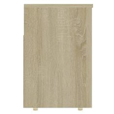 Greatstore Klop za čevlje sonoma hrast 105x30x45 cm iverna plošča