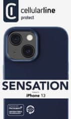CellularLine Sensation ovitek za Apple iPhone 13, silikonski, moder (SENSATIONIPH13G)