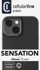 CellularLine Sensation ovitek za Apple iPhone 13 Mini, silikonski, črn (SENSATIONIPH13MINK)