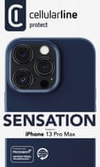 CellularLine Sensation ovitek za Apple iPhone 13 Pro Max, silikonski, moder (SENSATIONIPH13PRMB)