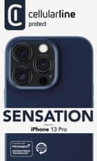 CellularLine Sensation ovitek za Apple iPhone 13 Pro, silikonski, moder (SENSATIONIPH13PROB)