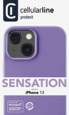 CellularLine Sensation ovitek za Apple iPhone 13, silikonski, vijoličen (SENSATIONIPH13V)