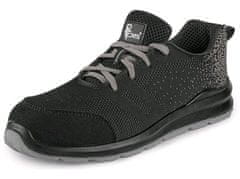 CXS Nizki delovni čevlji CXS TEXLINE SIT S1, z jekleno kapico, črno-sivi 