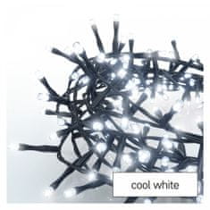 Emos LED božična veriga, jež, 8 m, zunanja in notranja, hladna bela, časovnik