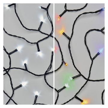 Emos 100 LED veriga, 10 m, hladno bela/večbarvna, s programi