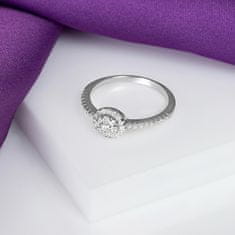 Brilio Silver Čudovit srebrn prstan s cirkoni RI029W (Obseg 50 mm)
