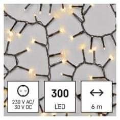 Emos LED božična veriga - ježek, 6 m, notranja in zunanja, topla bela, s časovnikom - odprta embalaža