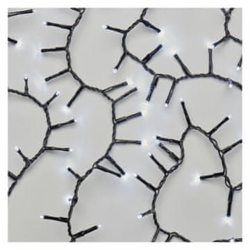 Emos LED božična veriga - ježek, 6 m, notranja in zunanja, hladna bela, s časovnikom