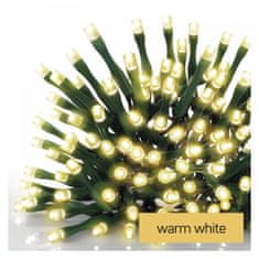 Emos LED božična veriga, 18 m, zunanja in notranja, topla bela, časovnik