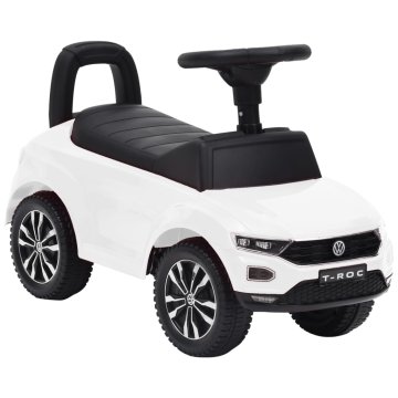Vidaxl Otroški poganjalec avto Volkswagen T-Roc bel