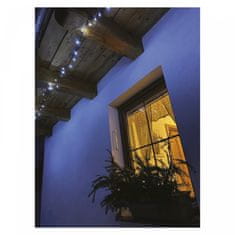 Emos 40 LED svetlobna veriga 4 m, hladno bela, IP44, s časovnikom, zelena